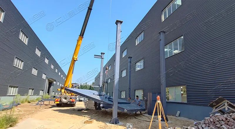 唐山金路廠區(qū)打造小型制砂樓，供客戶帶料試機(jī)